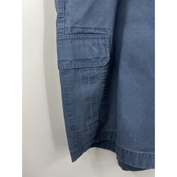 LL Bean Shorts Mens 36 Blue Cargo Double L Natural Fit Flat‎ Front Casua - Picture 4 of 8